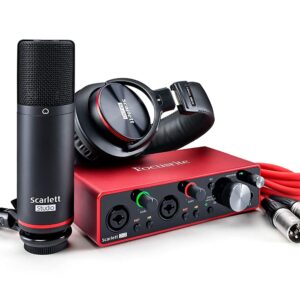 Focusrite Scarlett 2i2 Studio (3rd Gen) USB Audio Interface and Recording Bundle